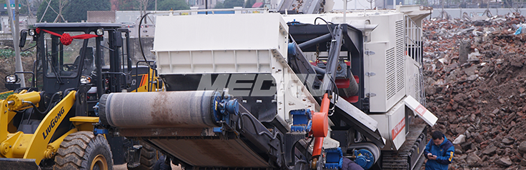 250 tons of construction waste crushing plant in Huaihua, Hunan